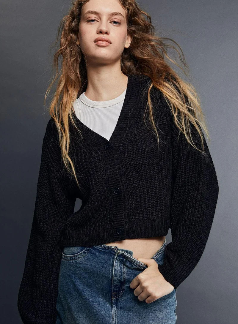 H&M Balloon Sleeve Knitted Cardigan