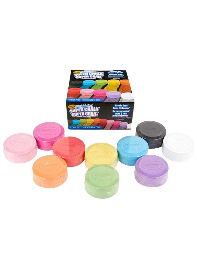 Crayola Washable Sidewalk Chalk – 10 Vibrant Colors, Long-Lasting Outdoor Chalk Set for Kids, Non-Toxic & Easy to Clean - Image 1