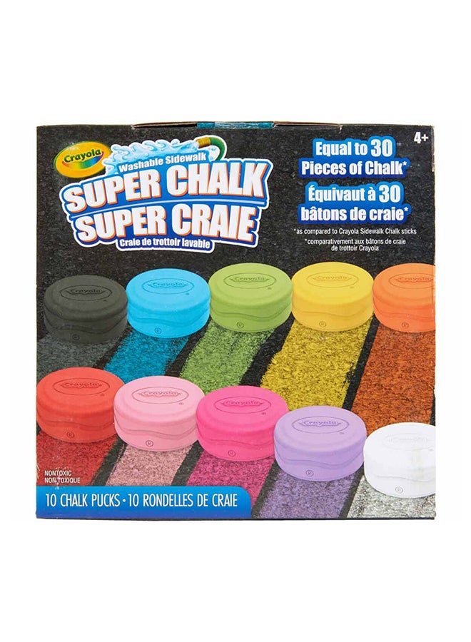 Crayola Washable Sidewalk Chalk – 10 Vibrant Colors, Long-Lasting Outdoor Chalk Set for Kids, Non-Toxic & Easy to Clean - Image 2