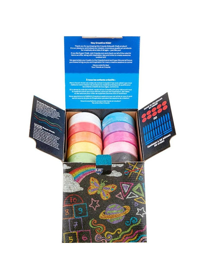 Crayola Washable Sidewalk Chalk – 10 Vibrant Colors, Long-Lasting Outdoor Chalk Set for Kids, Non-Toxic & Easy to Clean - Image 5
