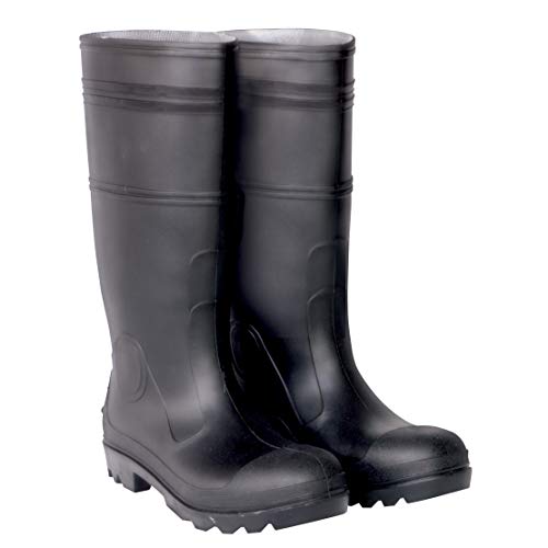 Custom Leathercraft Mens - Soft Toe CLC Rain Wear R23013 Over The Sock Black PVC Boot, Size 13, Black, 13 US - Image 2