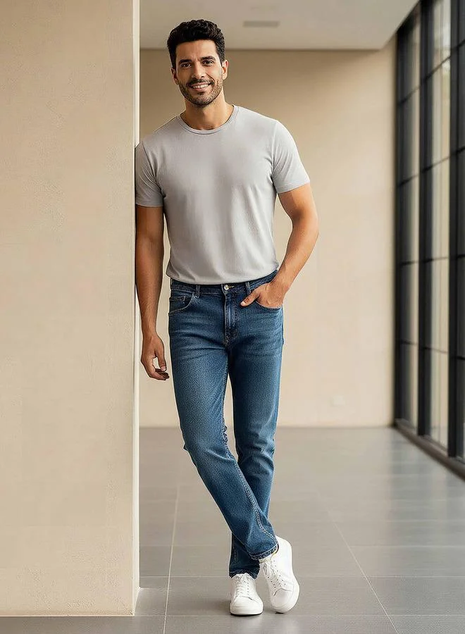 Splash FAV BLUE Men Straight Fit Mid Rise Jeans for Men | Best Price UAE