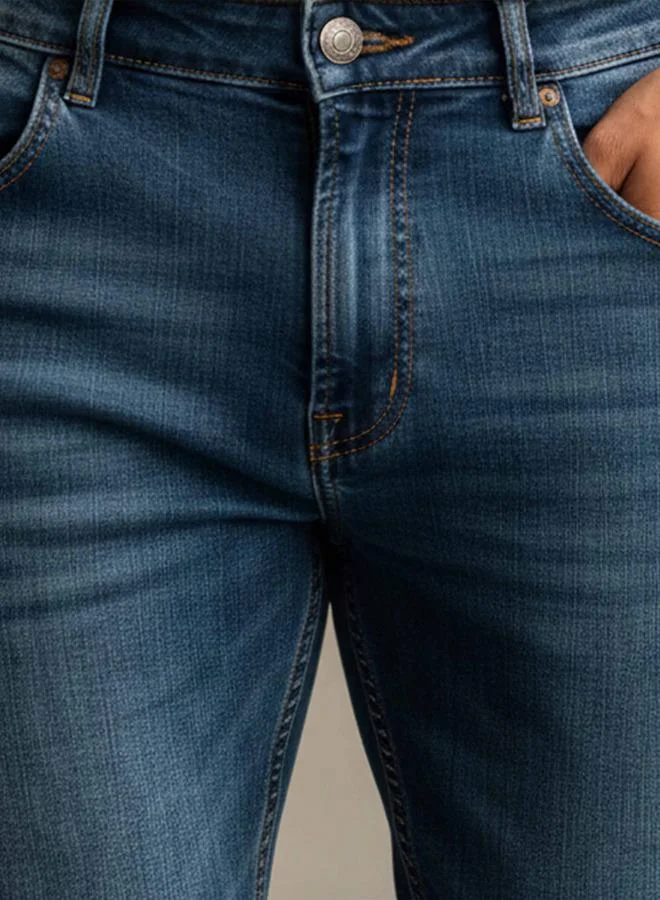 Splash FAV BLUE Men Straight Fit Mid Rise Jeans for Men | Best Price UAE