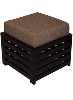 SMARTS COLLECTION SMARTS COLLECTION Wooden Stool Foot Stool Fruit Stool Square Table Office Stool Bedside Table Cushion Stool Stool for Kitchen Wooden Stool Cotton Cover Brown 