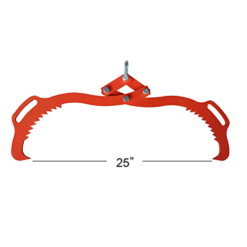 OAOLOWF Claw Hook,Log Lifting Tongs， Heavy Duty Grapple Timber Claw,Lumber Skidding,Log Lifting (25") - Image 2