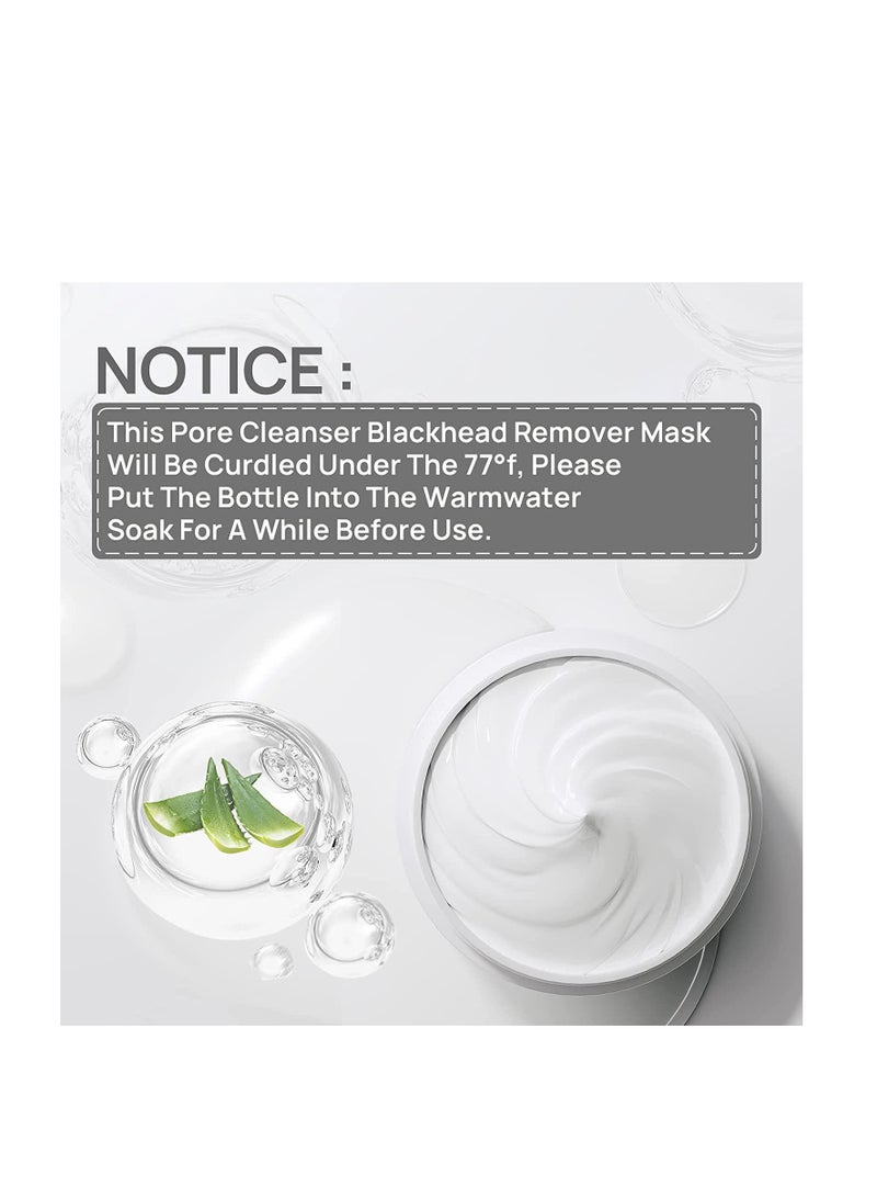 Blackhead Mask with 60 pcs Strips, Blackhead Remover Peel pff Mask, Black Head Remover Mask for Face, Nose Plants Pore Cleanser Purifying Face Mask, Leaving Your Skin Fresh and Clean (1.05oz/30g) - Image 3