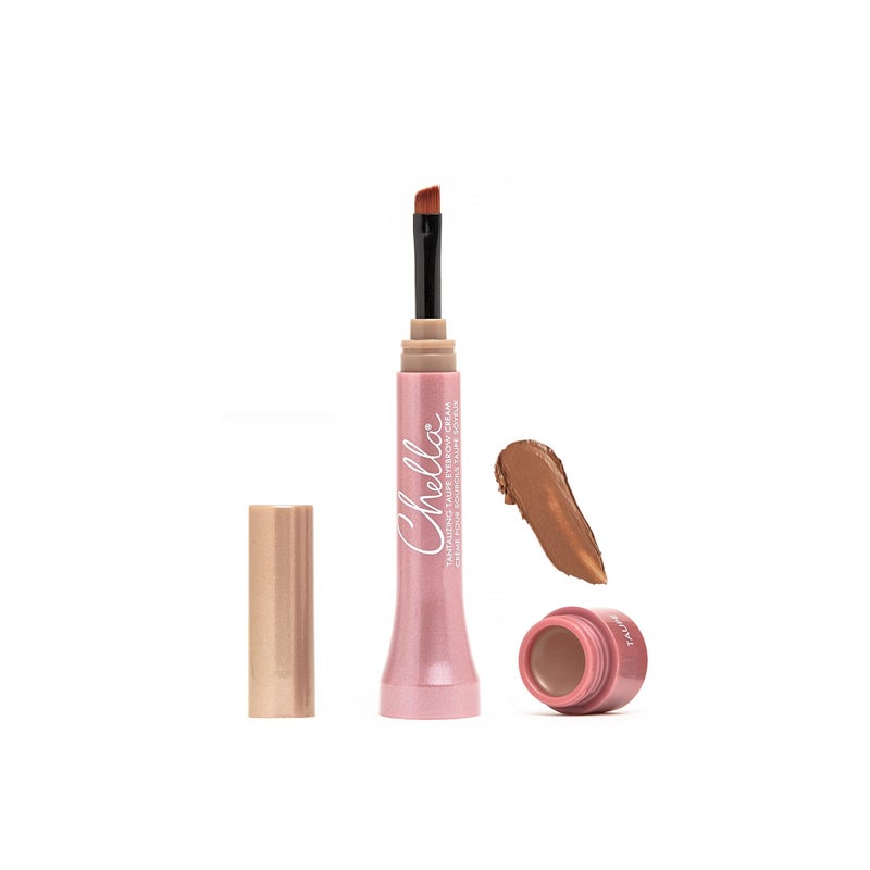 Chella Eyebrow Cream, Tantalizing Taupe - Vegan, Cruelty Free, Paraben Free, Gluten Free Eyebrow Pomade Makeup - Long Wearing, Velvet Consistency, Water Proof - Image 1
