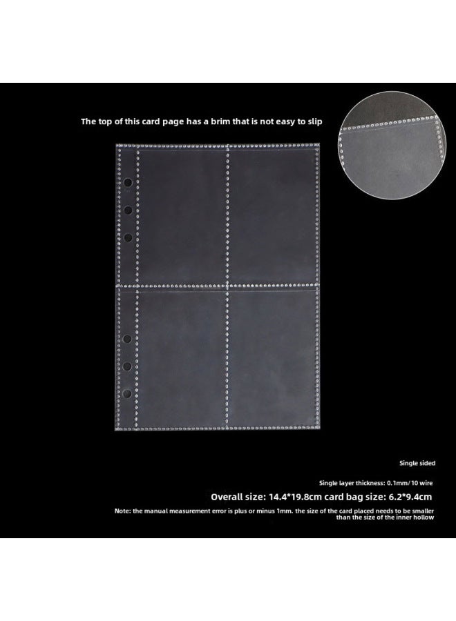 Unity A5 Loose-leaf Book Transparent Pp Inner Page Bag 6 Holes Replaceable Core Photo Storage Bag Portable Bill Material Finishing - Image 1