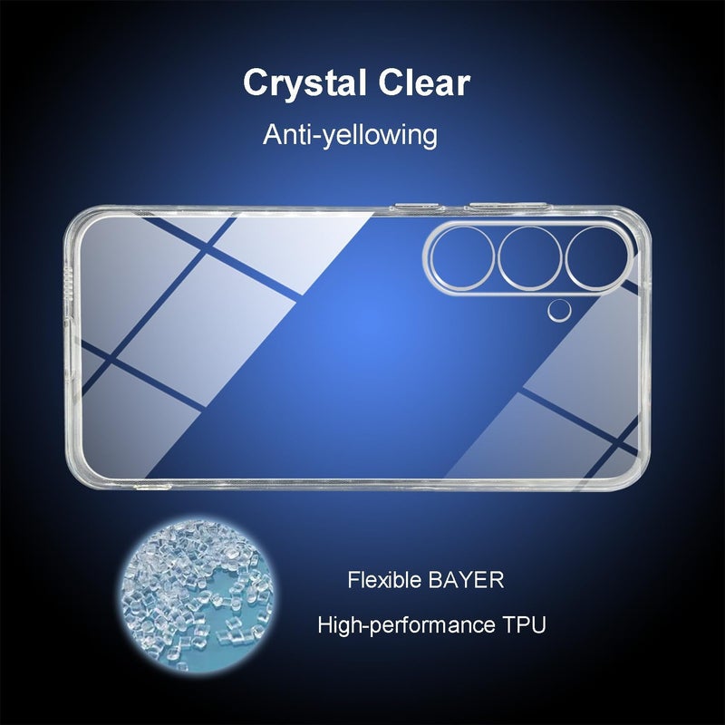 Nishtech غطاء خلفي شفاف هجين ناعم رفيع مقاوم للغبار لجهاز سامسونج جالكسي M54 و F54 5G (2024) مع حماية الكاميرا - Image 2