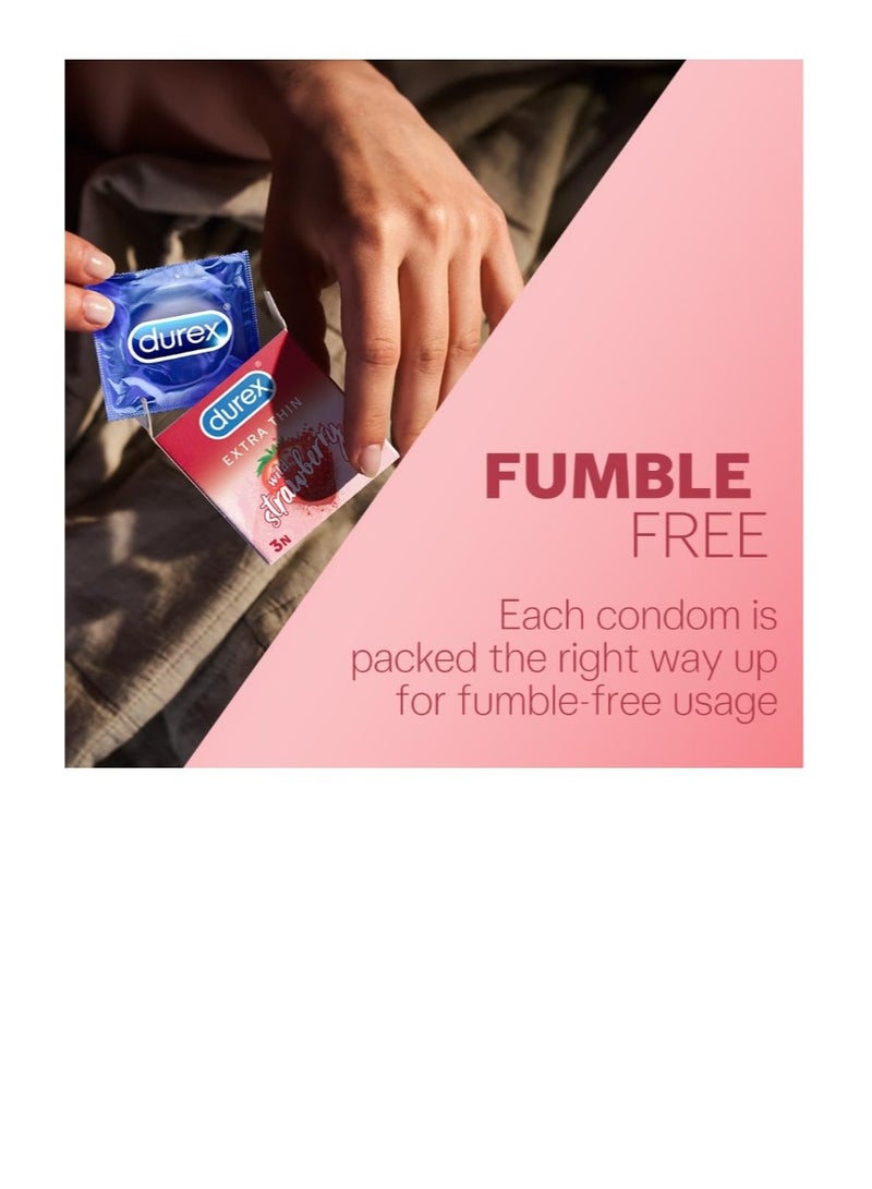 Durex Play Durex Pleasure Combo Pack of 36 condoms ( Strawberry + Chocolate + Bubblegum ) & 1 Strawberry Lube 50 ml - Image 3
