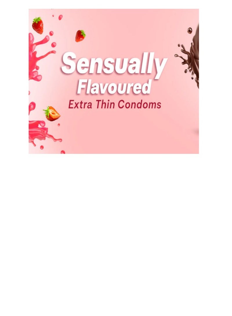 Durex Play Durex Pleasure Combo Pack of 36 condoms ( Strawberry + Chocolate + Bubblegum ) & 1 Strawberry Lube 50 ml - Image 2
