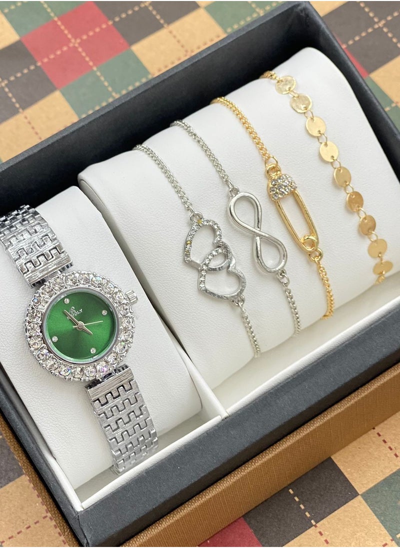 Rivoly - Women's Rivoli Brand Set, Consisting of a Watch and set of Bracelets - Image 1