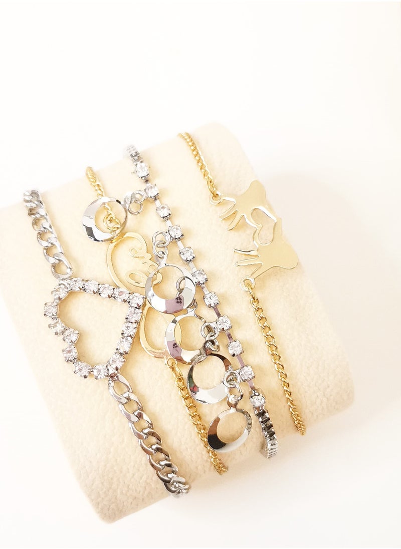 Rivoly - Women's Rivoli Brand Set, Consisting of a Watch and set of Bracelets - Image 1
