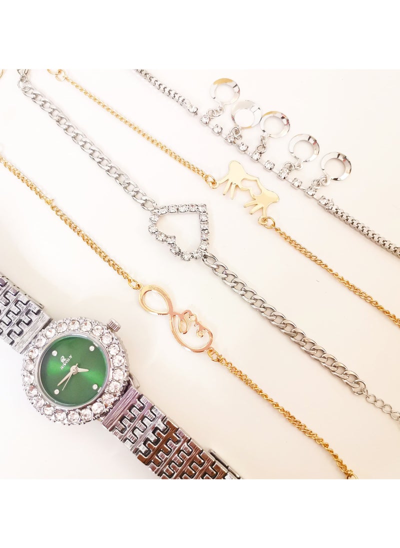 Rivoly - Women's Rivoli Brand Set, Consisting of a Watch and set of Bracelets - Image 1