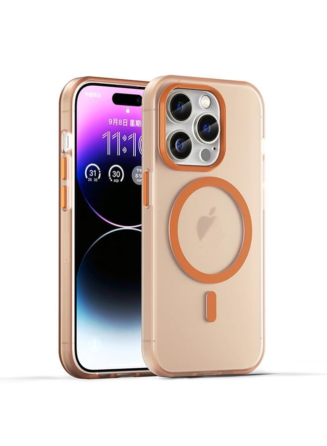 S-TOP Case For iPhone 16 Pro MagSafe Frosted Translucent TPU + PC Full Coverage Phone Case - Image 1