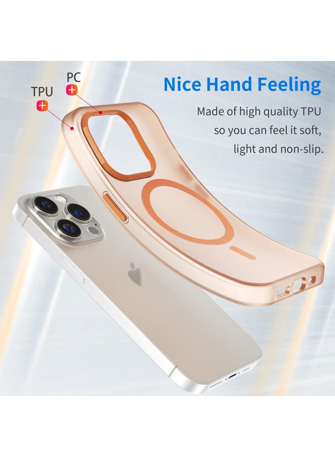 S-TOP Case For iPhone 16 Pro MagSafe Frosted Translucent TPU + PC Full Coverage Phone Case - Image 3