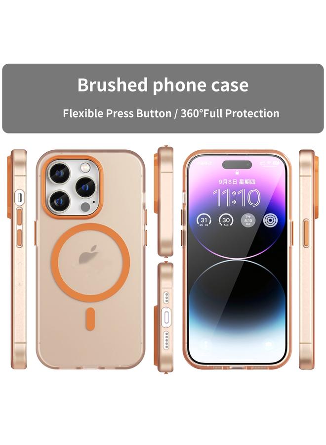 S-TOP Case For iPhone 16 Pro MagSafe Frosted Translucent TPU + PC Full Coverage Phone Case - Image 2