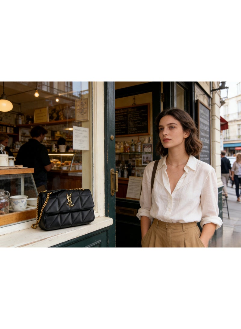 Saint Laurent YSL Bag, Women's Luxury Leather bag with Classic Logo, Versatile Crossbody Bag - Image 4