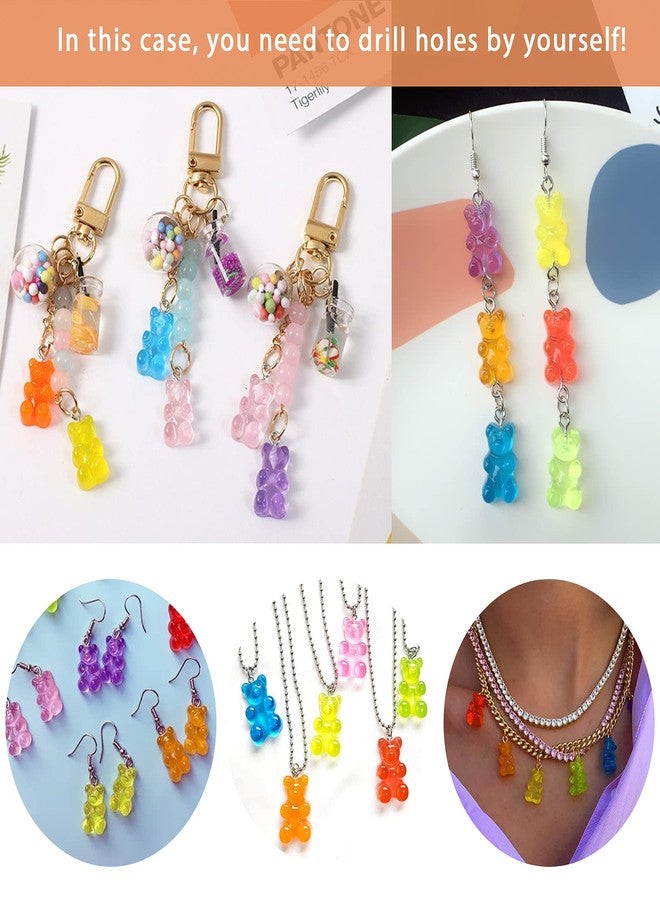 Palksky 160 Pcs Nail Charms - 3D, Gummy Bear Nail Charms for Nail Decoration, Kawaii Nail Art Supplies (8 Colors) - Image 5
