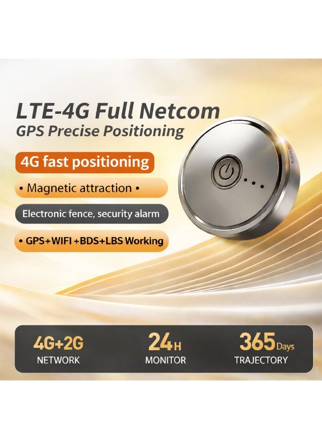 جهاز تعقب GPS مغناطيسي مصغر بتقنية 4G، لتحديد موقع المركبات والسيارات في الوقت الفعلي، مزود بتطبيق للمراقبة عن بُعد ونظام إنذار ذكي (LTE) للحماية من الفقدان. - Image 2