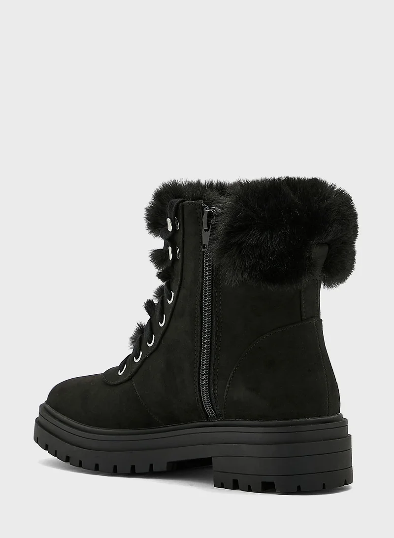 NEW LOOK Lace Up Ankle Boots