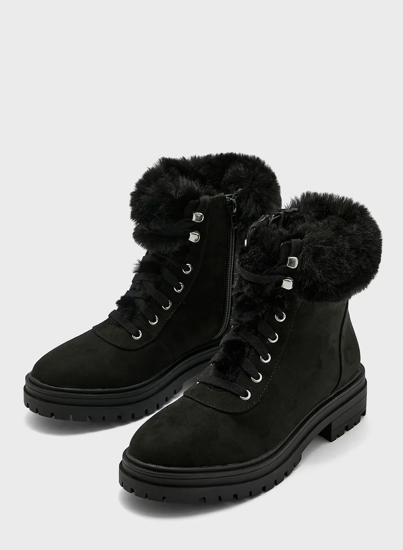 NEW LOOK Lace Up Ankle Boots