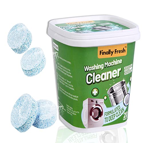 Finally Fresh Washing Machine Cleaner for Front / Top loaders, 20 Packs Washer Cleaner for Sensitive Skin, Suitable for All HE Washing Machines Include - Image 1