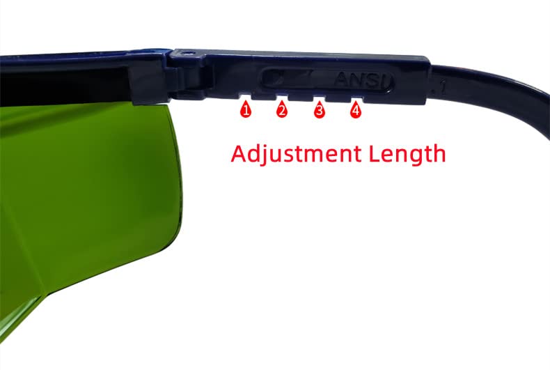 Lethend IR 5.0 Welding Safety Glasses, Anti Fog Lens Safety Eyewear Goggles, Adjustable Frames, Scratch-Resistant, Torch Brazing Welding Cutting Soldering Goggles, Helmet, Mask, UV Protection - Image 3
