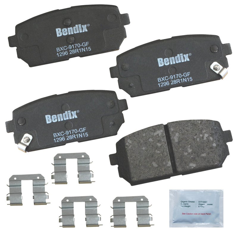 Bendix Priority1 CFC1296 Ceramic Rear Brake Pads for Kia Rondo 2012-2007 - Image 1