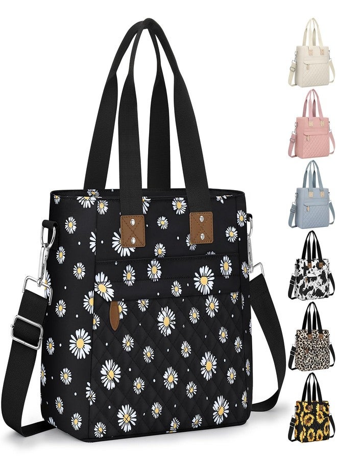 Capolo Insulated Lunch Box for Women & Men - Large Thermal Lunch Bag Women with Removable Shoulder Strap, Reusable Lunch Cooler Tote Bags Purse for Adults Work, Picnic, Hiking, Beach, Travel, LargeDaisy - Image 1