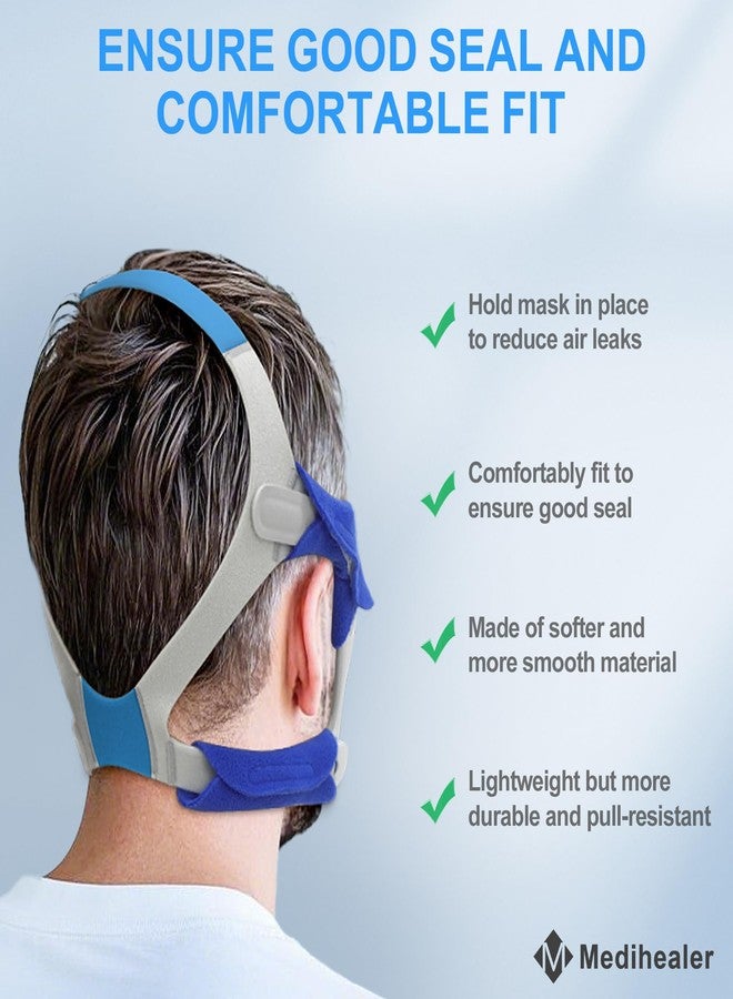 Medihealer 2 Packs CPAP Headgear Compatible with Airfit &Airtouch N20, Headgear with Magnetic Clips for Airfit N20, Including 2PCS Headgears&4PCS Clips&4 PCS Strap Covers,Great Value CPAP Supplies by Medihealer. - Image 3