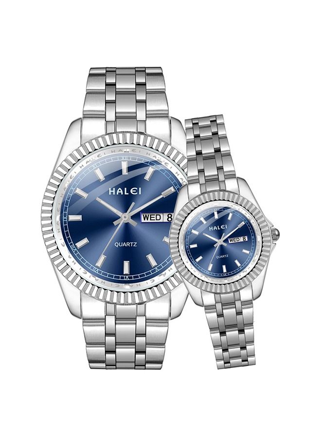 هالي هارلي الفولاذ المقاوم للصدأ كوارتز ووتش 583ml-28mm / 40mm - فضي - Image 1