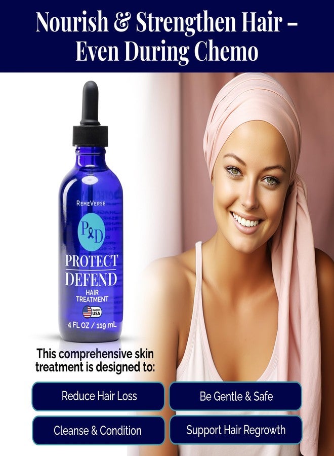 RemeVerse Protect & Defend Hair Treatment for Chemotherapy & Sensitive Scalps - Ideal for Healthier Hair & Regrowth - Cleanses, Nourishes Scalp & Strengthens Follicles - Made in USA - 4 oz - Image 4