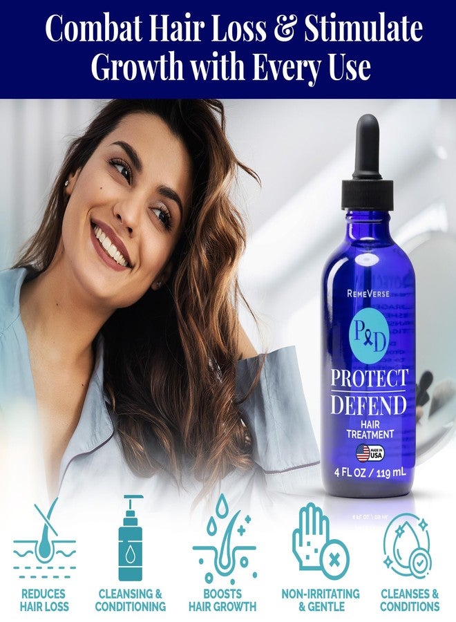 RemeVerse Protect & Defend Hair Treatment for Chemotherapy & Sensitive Scalps - Ideal for Healthier Hair & Regrowth - Cleanses, Nourishes Scalp & Strengthens Follicles - Made in USA - 4 oz - Image 2