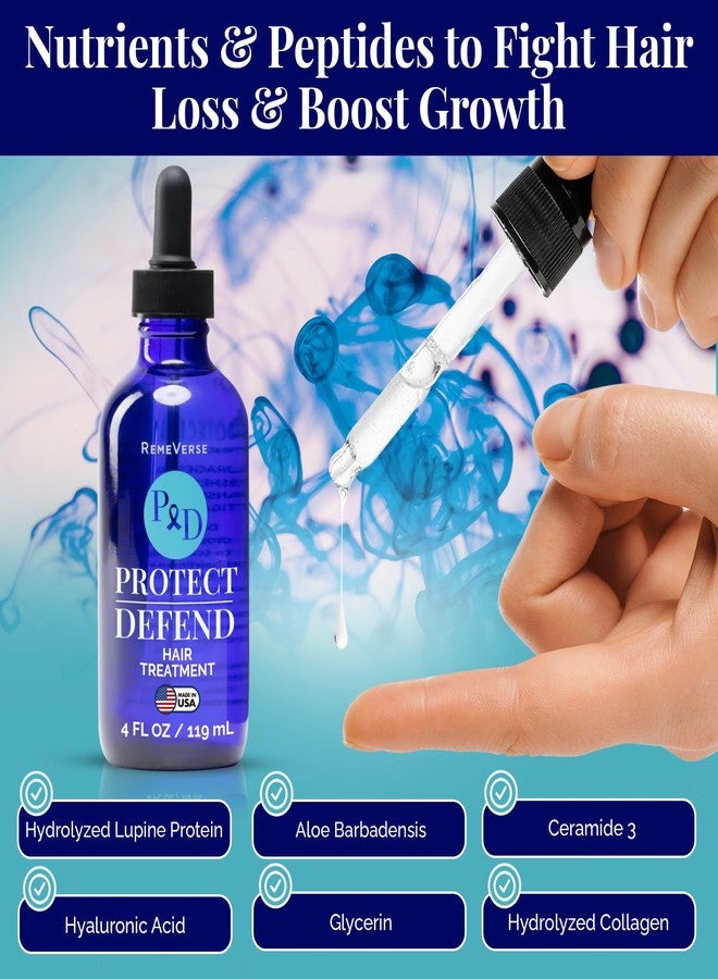 RemeVerse Protect & Defend Hair Treatment for Chemotherapy & Sensitive Scalps - Ideal for Healthier Hair & Regrowth - Cleanses, Nourishes Scalp & Strengthens Follicles - Made in USA - 4 oz - Image 3