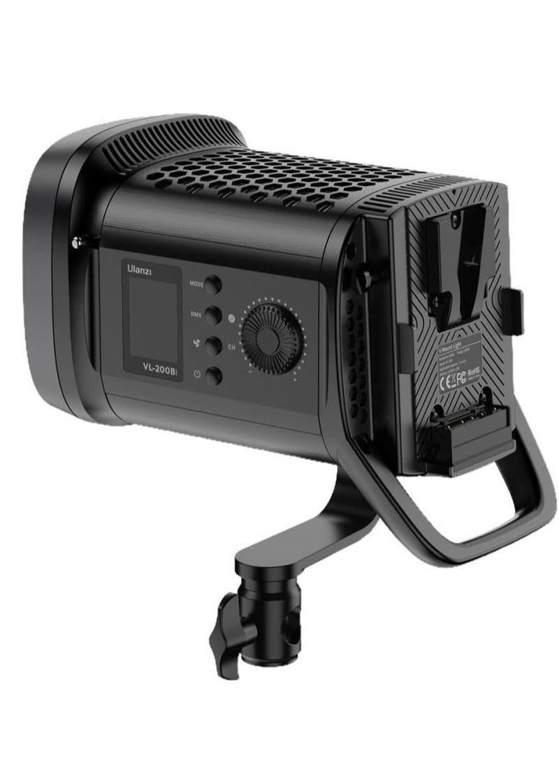 Ulanzi VL-200Bi 200W V-Mount COB Video Light  - Image 4