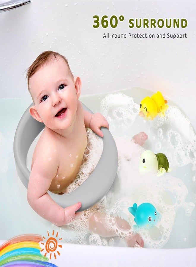JOY ANAN Baby Bath Seat, Infant/Toddler Sit Up Bathtub Seat for 6-12-24 Months, Baby Bath Essentials, Great Shower Gifts for Newborn and New Mothers - Image 4