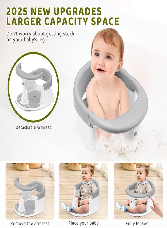 JOY ANAN Baby Bath Seat, Infant/Toddler Sit Up Bathtub Seat for 6-12-24 Months, Baby Bath Essentials, Great Shower Gifts for Newborn and New Mothers - Image 5