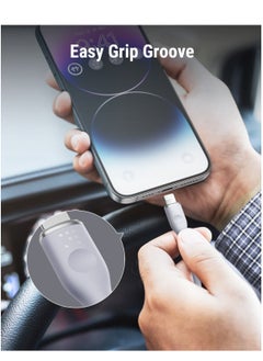 VOLTME Powerlink Moss USB A to Lightning Cable for iPhone 14/13/ 12 Pro Max / 12/11 Pro/X/XS/XR / 8 Plus (1.2m) 3A Zinc-Alloy Connector - Grey  - Image 5