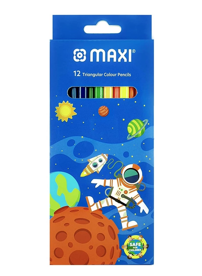 Maxi 6-Pack Colour Pencils 12 Pieces Per Pack - Image 2