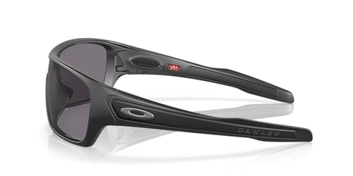 Oakley Men's OO9307 Turbine Rotor Rectangular Sunglasses, Matte Black/Prizm Grey Polarized, 32 mm - Image 2