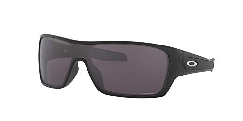 Oakley Men's OO9307 Turbine Rotor Rectangular Sunglasses, Matte Black/Prizm Grey Polarized, 32 mm - Image 5