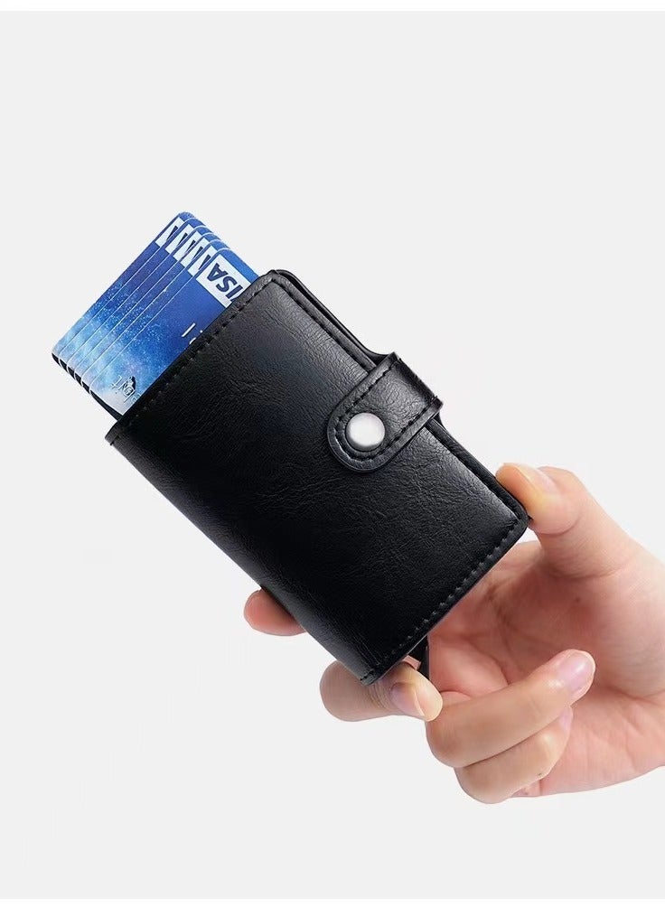 Goolsky Wallet for Men, Pop Up Wallet Credit Card Holder - RFID Blocking, Slim Minimalist Credit Card Case - Image 1