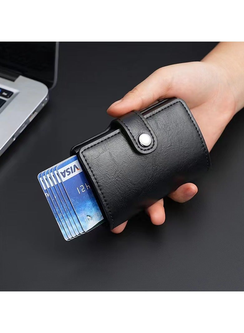 Goolsky Wallet for Men, Pop Up Wallet Credit Card Holder - RFID Blocking, Slim Minimalist Credit Card Case - Image 5