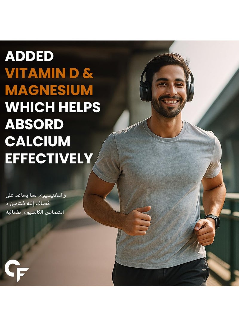 CARBAMIDE FORTE Calcium, Magnesium, Zinc + with Vitamin D,K2 & B12 |For Women & Men – 120 Veg Tablets - Image 4