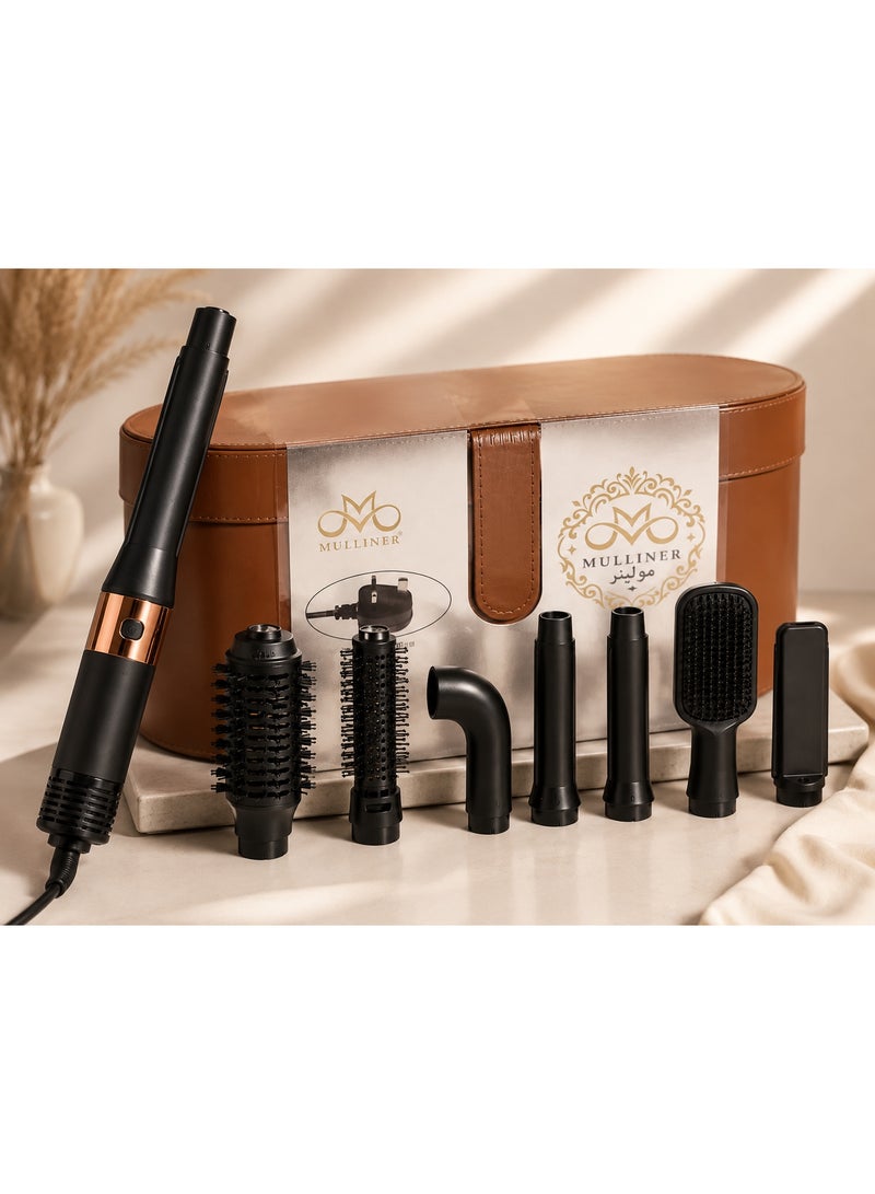 MULLINER 7-in-1 Hot Air Styler and Hair Dryer Set 1200W Professional Volumizer Curler - Image 4