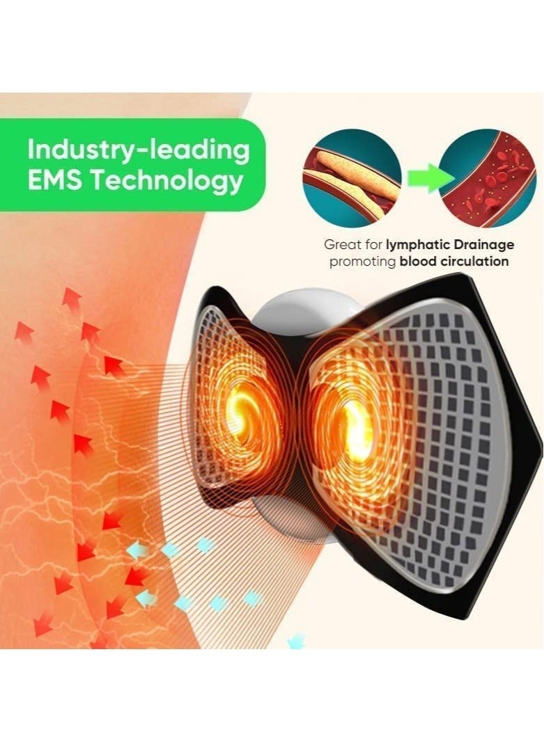 Body Massager,Neck Massage Machine Rechargeable Portable Wireless Mini Reusable Pain Relief EMS Massager with 8 Modes and 19 Levels for Shoulder,Arms,Legs - Image 4