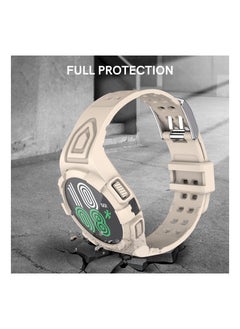 KASTWAVE Band with Case Compatible with Galaxy Watch 5 44mm, for Galaxy Watch 4 44mm Band with Case, Shockproof Sport Watch Band TPU Replacement Strap  - Image 5
