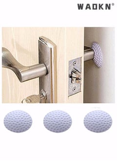 WAOKN Door Handle Bumper, Self-Adhesive Wall Protector, Door Knob Wall Shield Rubber Buffer Crash Pads Door Stoppers, for Furniture Crafts Glass Table,10 Piece  - Image 4