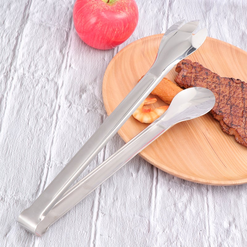 201 Stainless Steel Bread Food Clip Clamp Serving Tong for Kitchen BBQ Buffet Party ( ) - Image 3